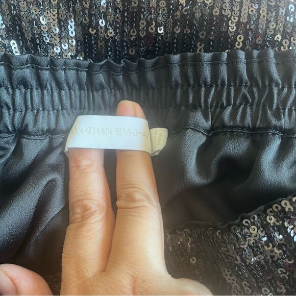 Jonathan Simkhai Sequin Joggers Mylah Size Large L - Picture 5 of 6